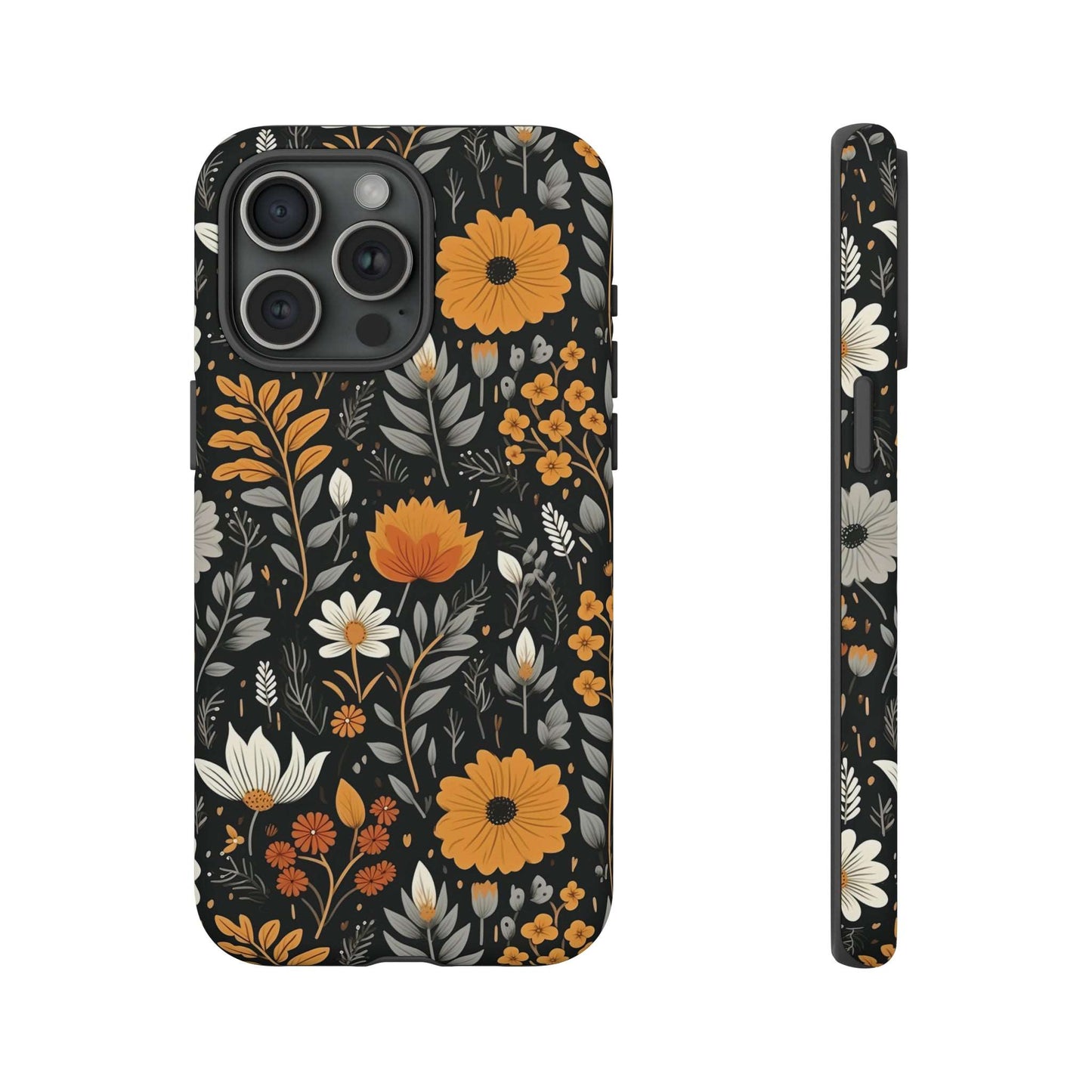 BOHO Flower Phone Case iPhone 12-15 Pro Max, Google Pixel 5-7 Pro, Samsung S20-23