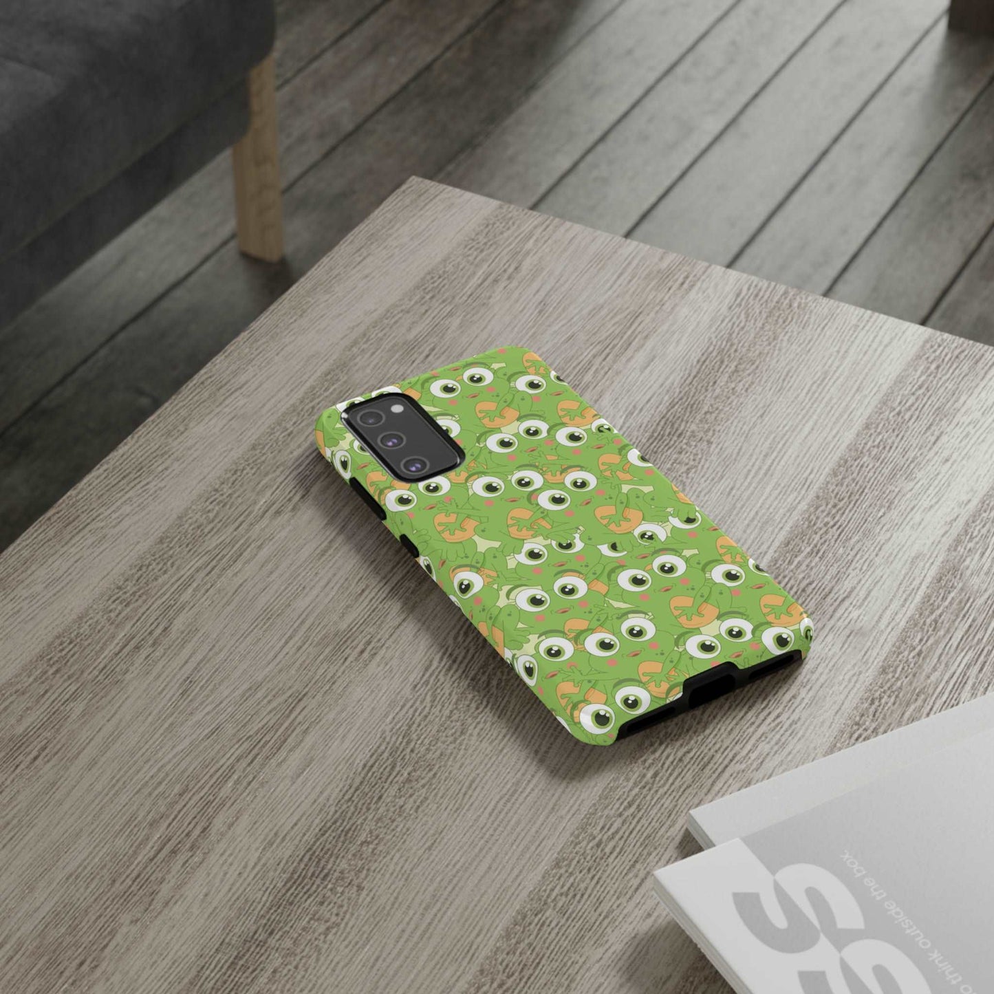 Frog Phone Case iPhone 12-15 Pro Max, Google Pixel 5-7 Pro, Samsung S20-23