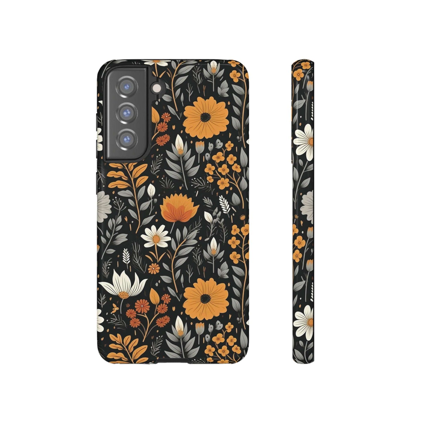 BOHO Flower Phone Case iPhone 12-15 Pro Max, Google Pixel 5-7 Pro, Samsung S20-23