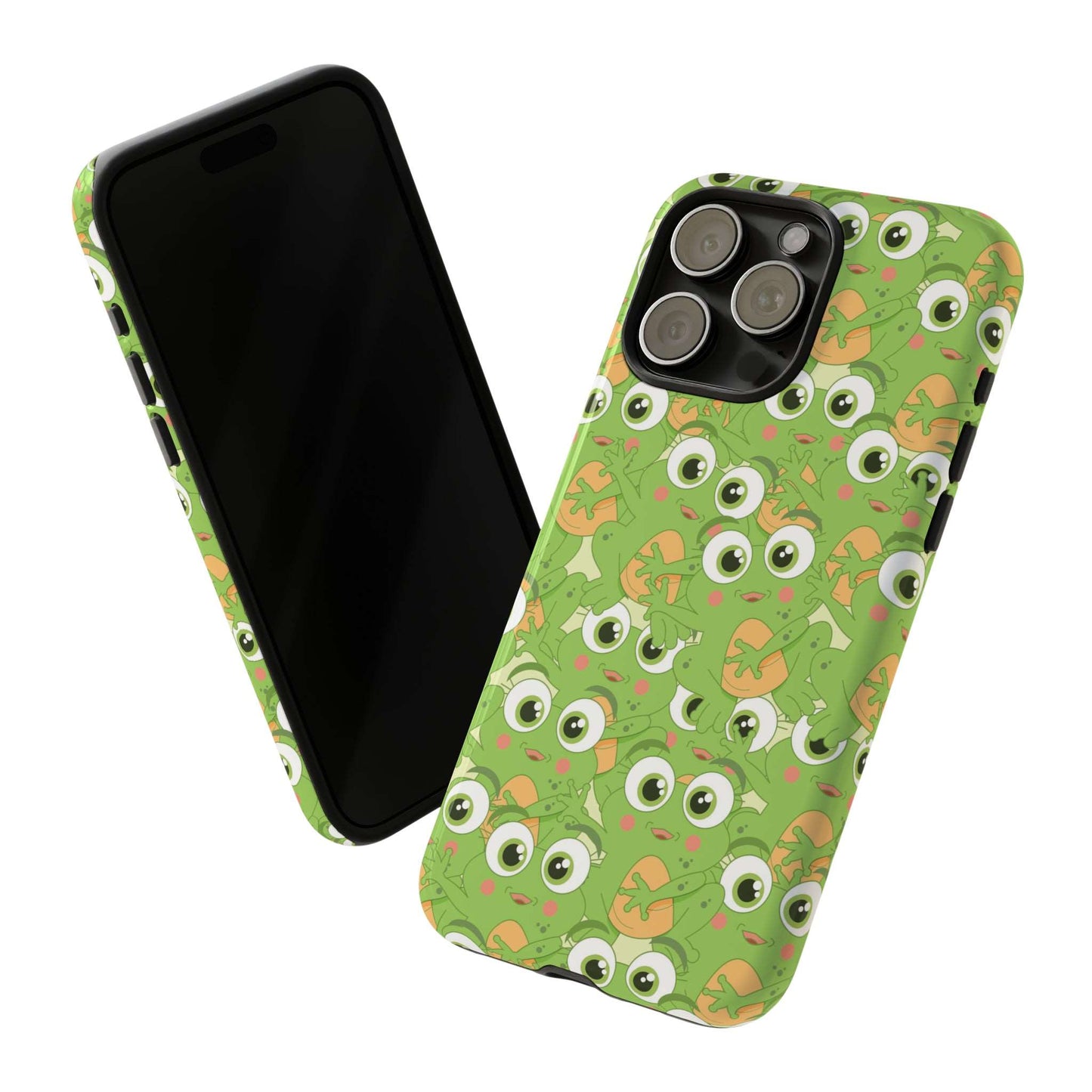 Frog Phone Case iPhone 12-15 Pro Max, Google Pixel 5-7 Pro, Samsung S20-23