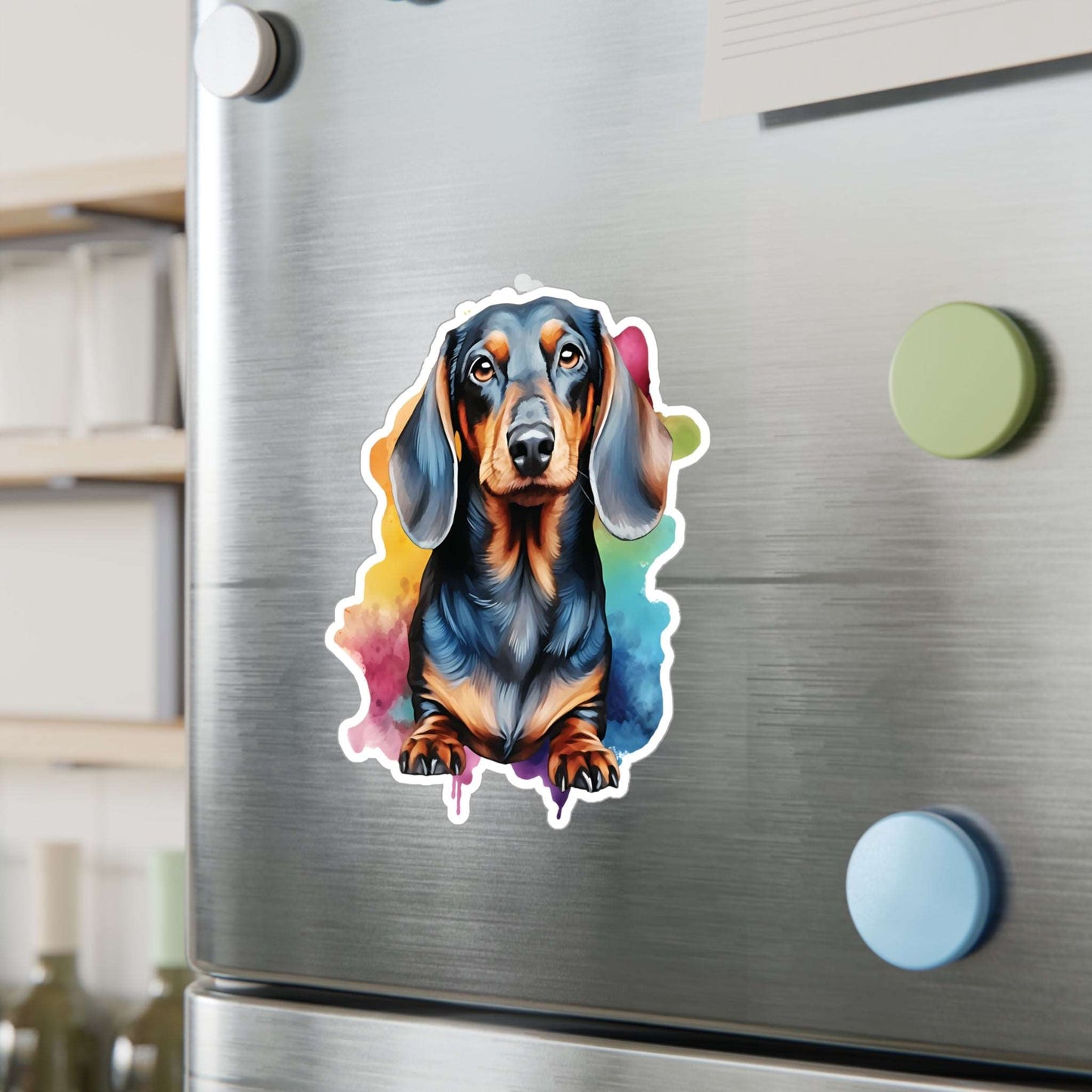 Dachshund Weiner Dog Watercolor Vinyl Decal Sticker Dog Mom Gift Christmas Gift