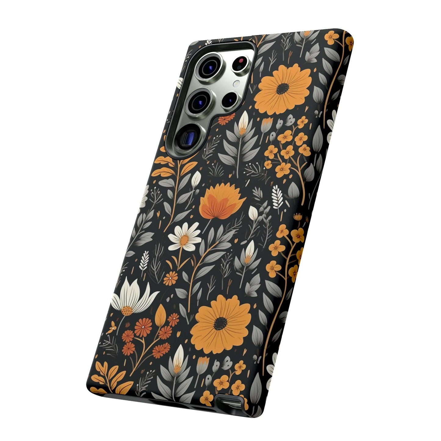 BOHO Flower Phone Case iPhone 12-15 Pro Max, Google Pixel 5-7 Pro, Samsung S20-23