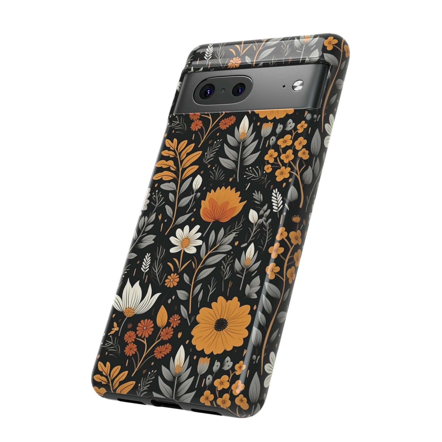 BOHO Flower Phone Case iPhone 12-15 Pro Max, Google Pixel 5-7 Pro, Samsung S20-23