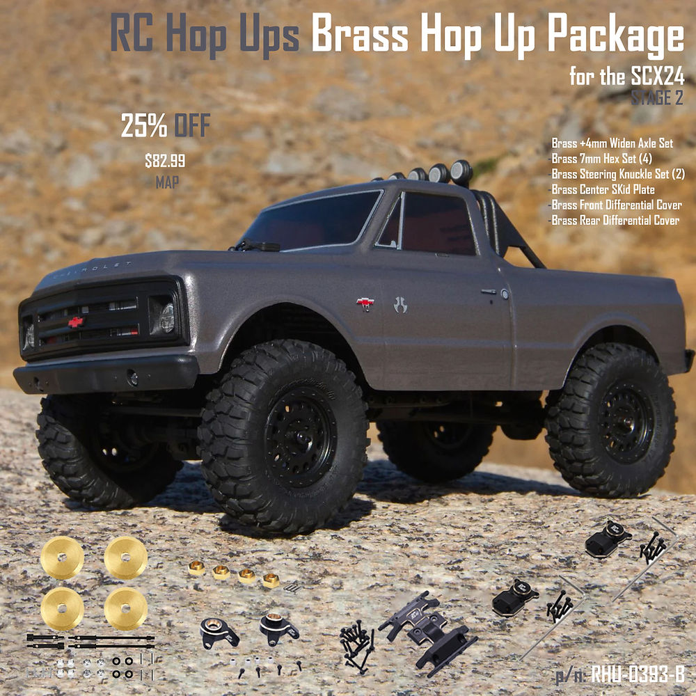 RC Hop Ups Brass Hop Up Package for Axial SCX24 (Stage 2)