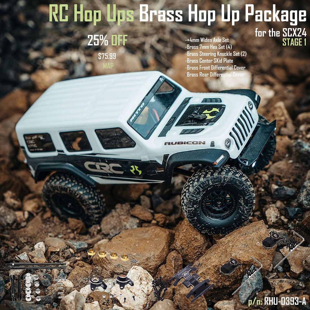 RC Hop Ups Brass Hop Up Package for Axial SCX24 (Stage 1)