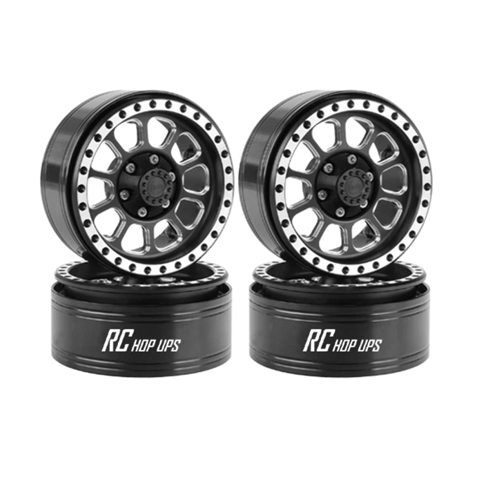 RC Hop Ups 1.9" CNC Aluminum Beadlock Wheels (4)