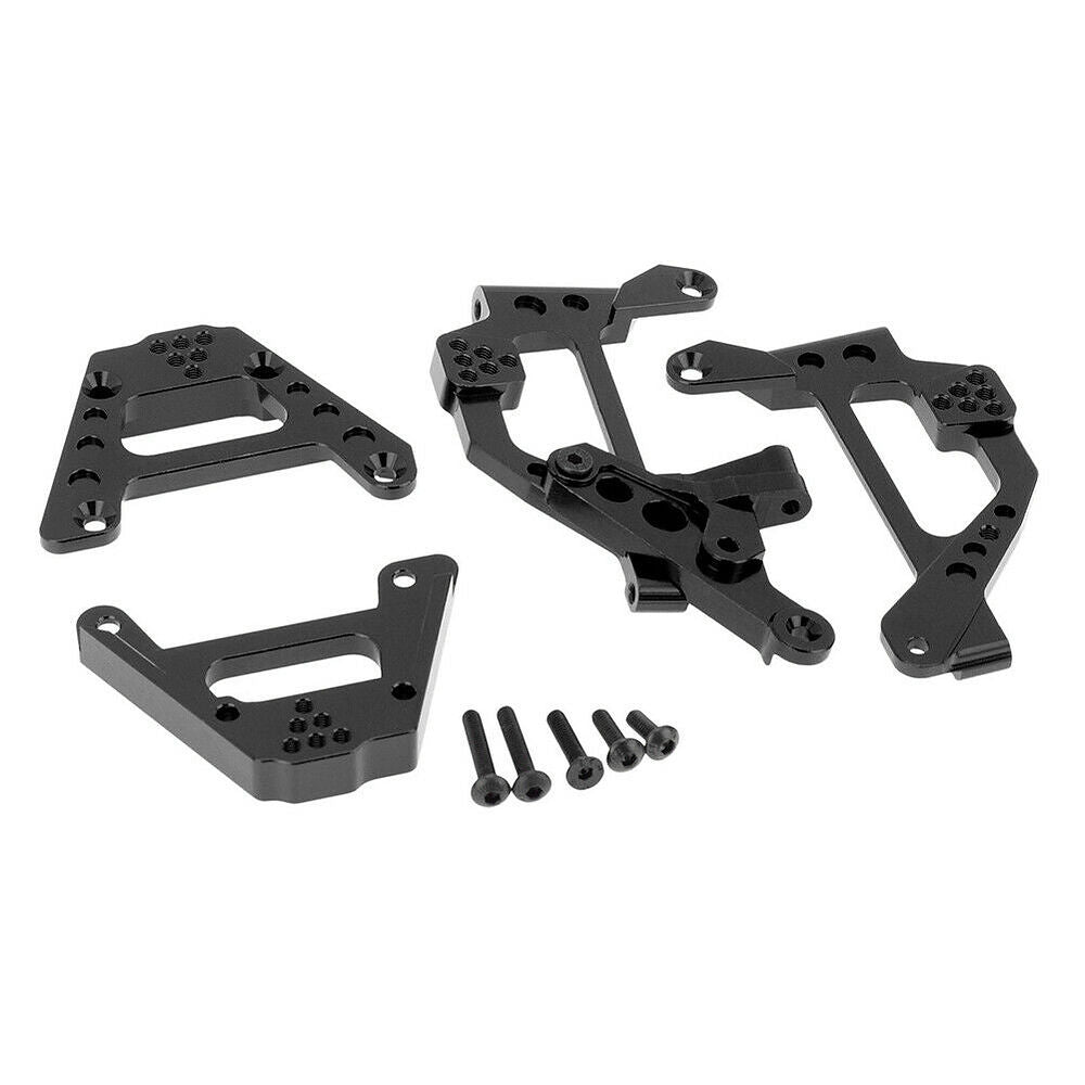 RC Hop Ups CNC Aluminum Front & Rear Shock Plate Set (4)