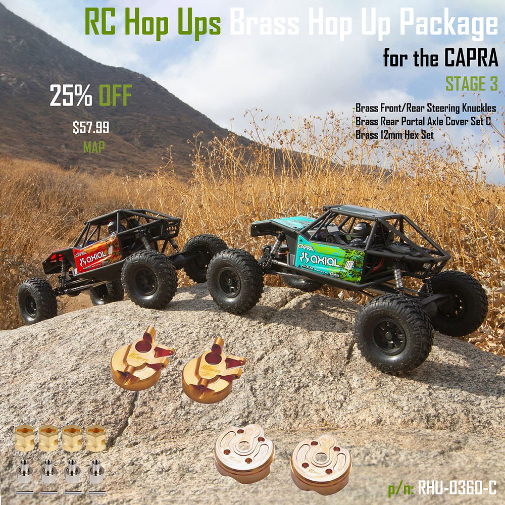 RC Hop Ups Brass Hop Up Package for the Axial Capra (Stage 3)