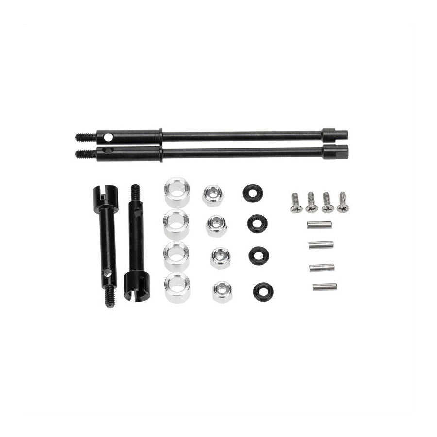 RC Hop Ups CNC Hardened Steel +4mm Extended Axle Set (4)