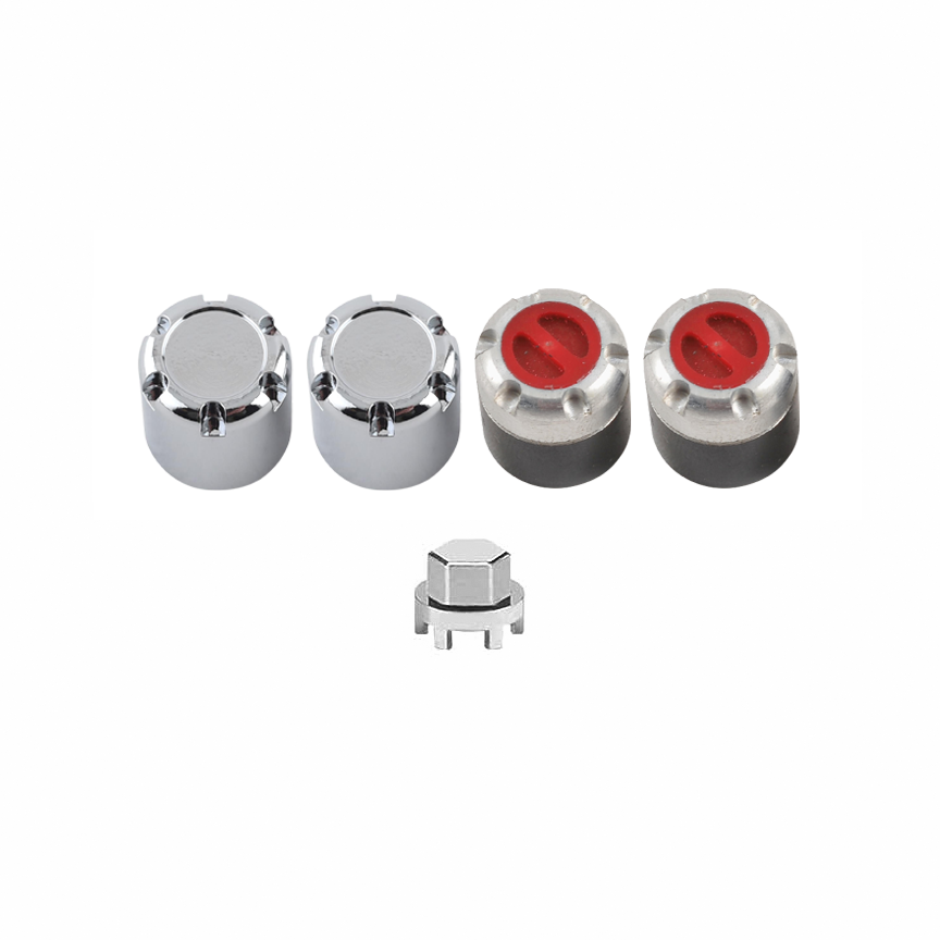 RC Hop Ups CNC Aluminum M4 Wheel Nut Center Caps (4)