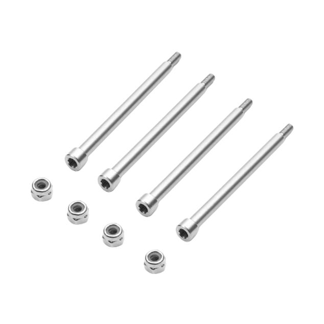 RC Hop Ups CNC Stainless Steel Threaded Hinge Pin Set (4)