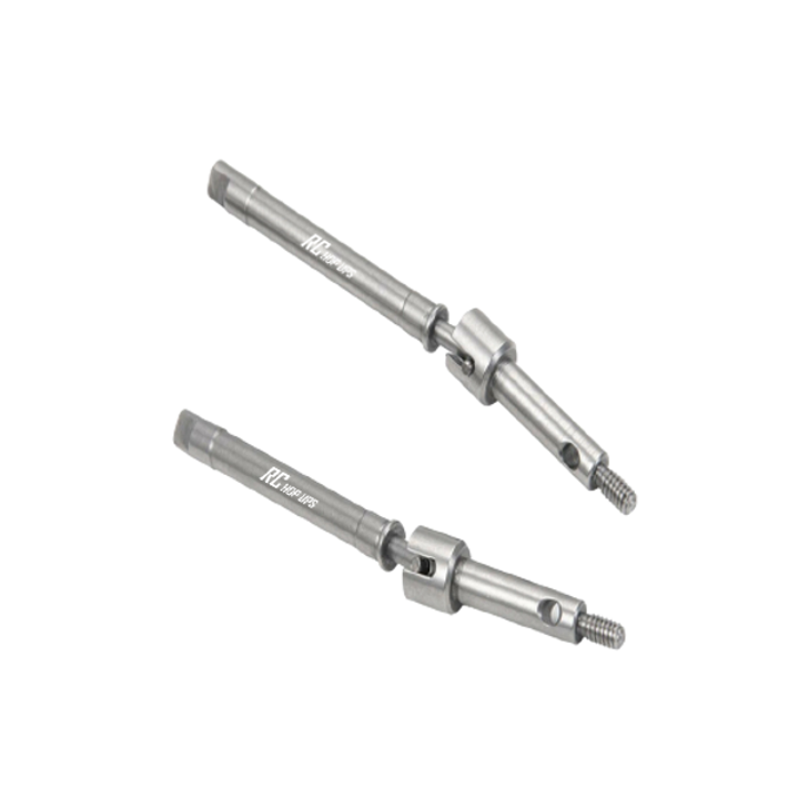 RC Hop Ups CNC Stainless Steel Front CVD Shaft Set (2)