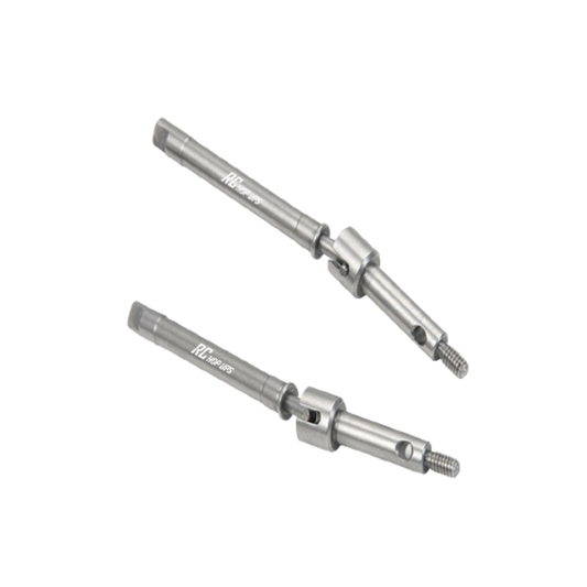 RC Hop Ups CNC Stainless Steel Front CVD Shaft Set (2)