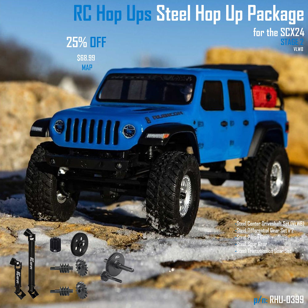 RC Hop Ups Steel Hop Up Package for Axial SCX24 (Stage 2) (VLWB)