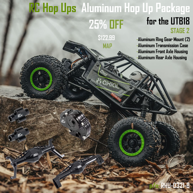 RC Hop Ups Aluminum Hop Up Package for the Axial UTB18 (Stage 2)