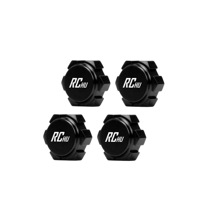 RC Hop Ups CNC Aluminum 17mm Hex Shielded Wheel Nuts (4)