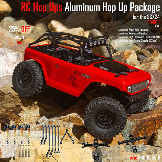 RC Hop Ups Aluminum Hop Up Package for Axial SCX24 (Stage 3) (SWB)