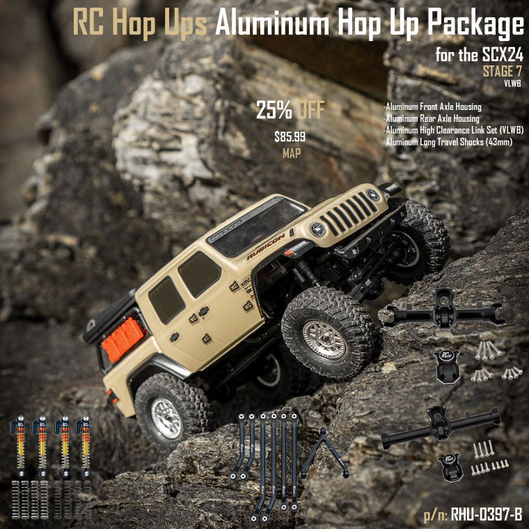 RC Hop Ups Aluminum Hop Up Package for Axial SCX24 (Stage 7) (VLWB)