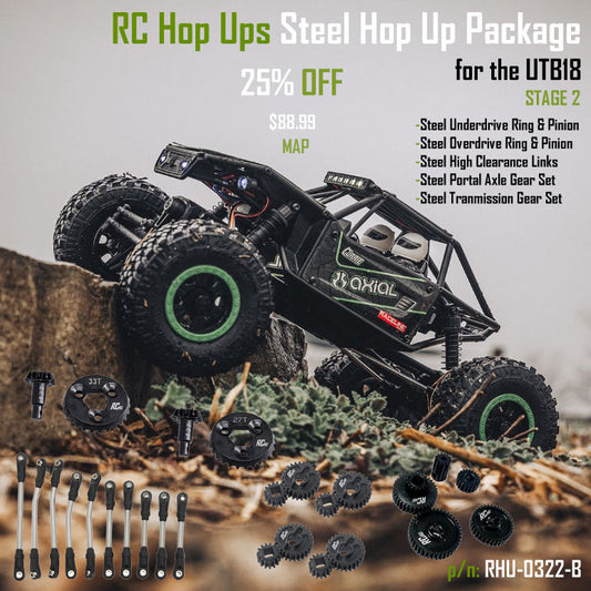 RC Hop Ups Steel Hop Up Package for the Axial UTB18 (Stage 2)