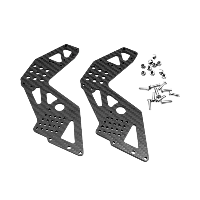 RC Hop Ups CNC Carbon Fiber Front + Rear Universal Left & Right Outer Protection