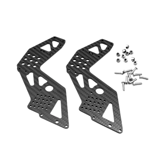 RC Hop Ups CNC Carbon Fiber Front + Rear Universal Left & Right Outer Protection