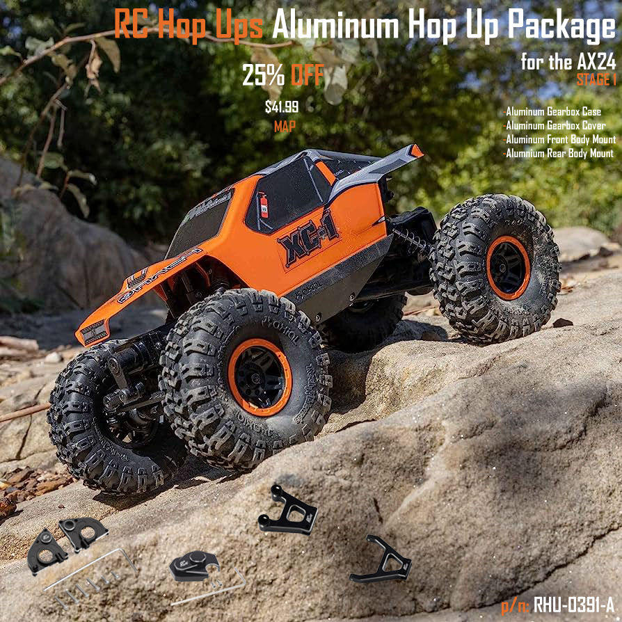 RC Hop Ups Aluminum Hop Up Package for Axial AX24 (Stage 1)