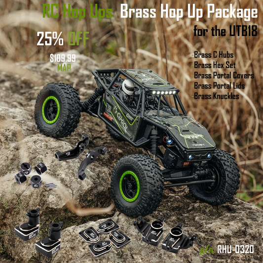 RC Hop Ups Brass Hop Up Package for the Axial UTB18