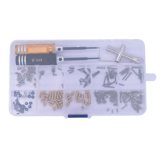 RC Hop Ups Stainless Steel Screw Kit & Full Tool Box Set