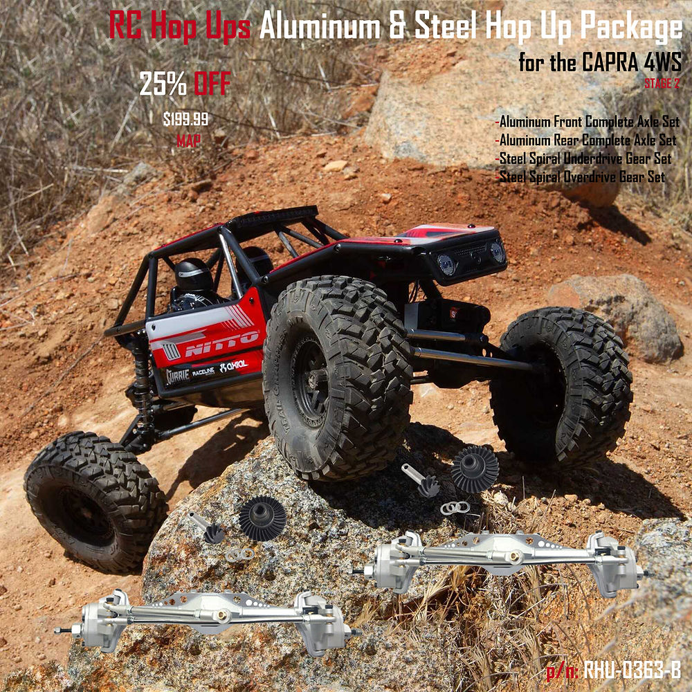 RC Hop Ups Aluminum & Steel Hop Up Package for the Axial Capra 4WS (Stage 2)