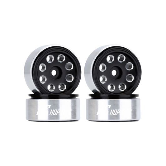 RC Hop Ups 1.0" CNC Aluminum 8 Hole Beadlock Wheels (4)