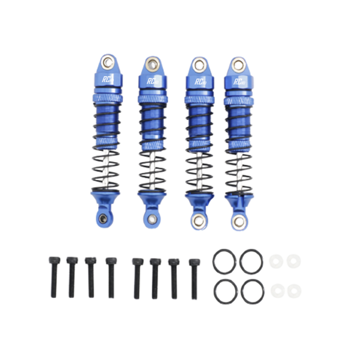 RC Hop Ups CNC Aluminum Shocks (4) (Blue) for TRX Latrax Models