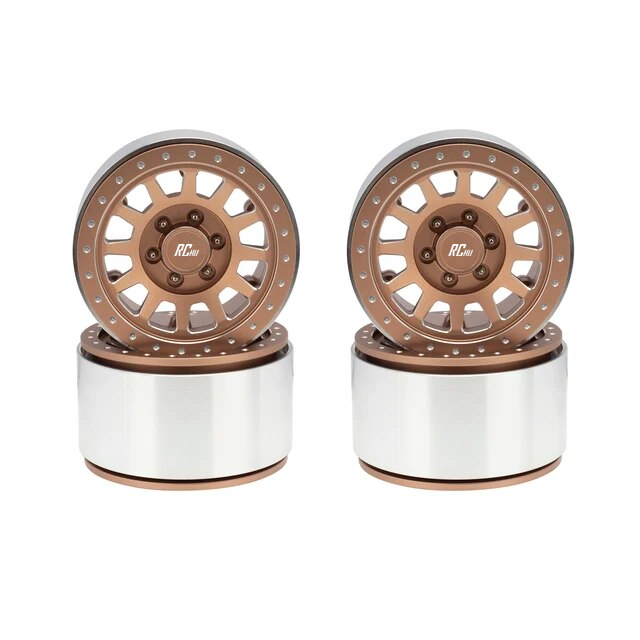 RC Hop Ups 2.9" CNC Aluminum Bead Lock Wheels (4) (Pink)