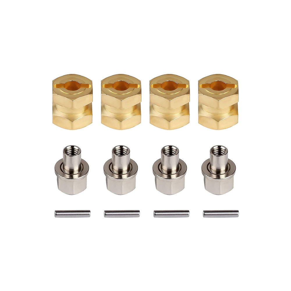 RC Hop Ups CNC Brass 12mm Hex Set (4)