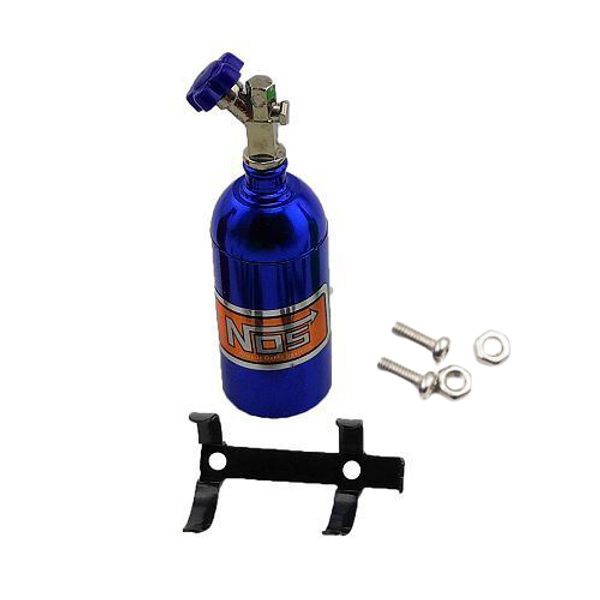 RC Hop Ups 1/10 Aluminum Nos Nitrous Balance Weight Bottle (Blue)