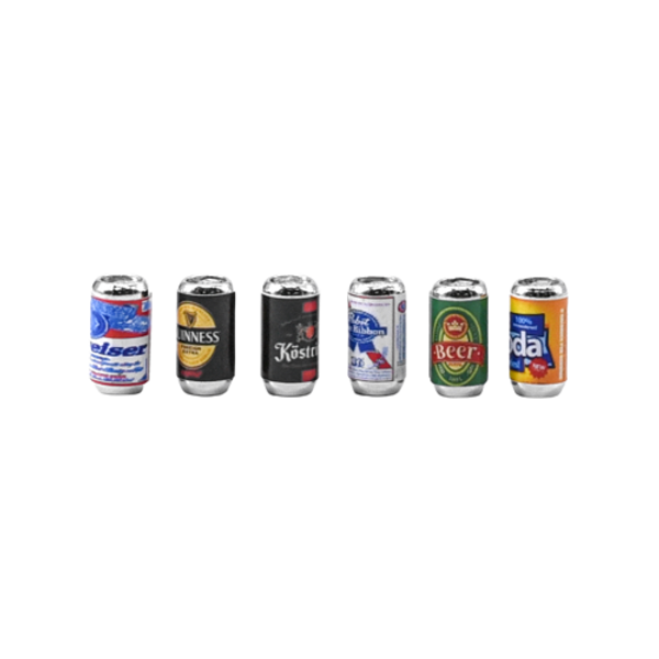 RC Hop Ups Scale Decorative Beer Can Set (6)