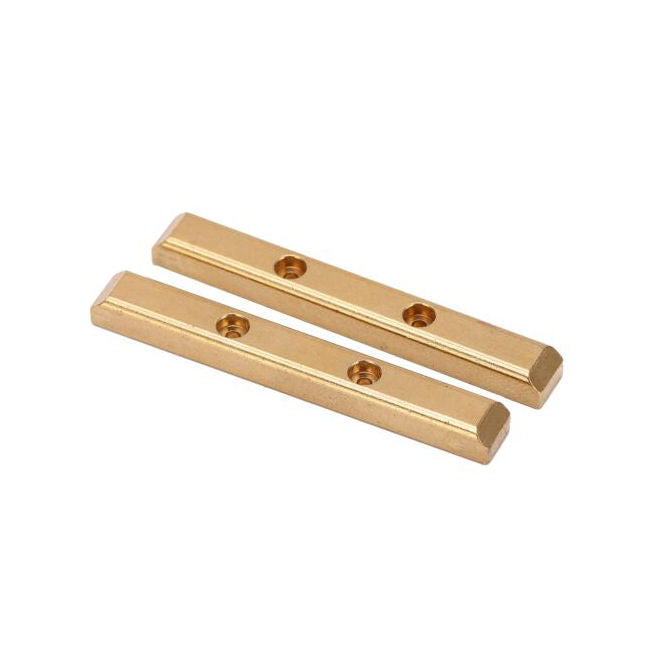 RC Hop Ups CNC Brass Boulder Bar Set (2)