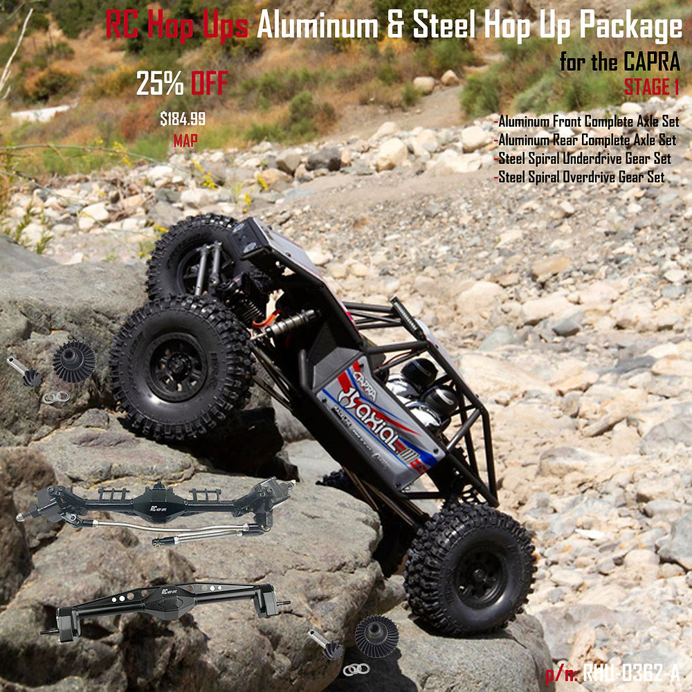 RC Hop Ups Aluminum & Steel Hop Up Package for the Axial Capra (Stage 1)