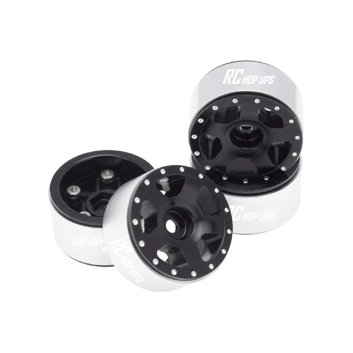 RC Hop Ups 1.0" CNC Aluminum 5 Spoke Beadlock Wheels (4)