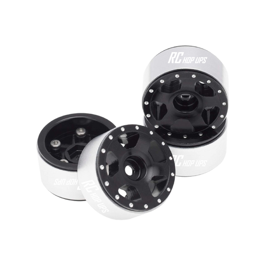 RC Hop Ups 1.0" CNC Aluminum 5 Spoke Beadlock Wheels (4)