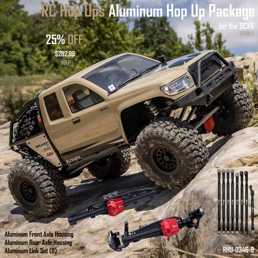 RC Hop Ups Aluminum Hop Up Package for Axial SCX6 (Stage 2)