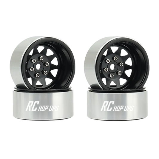 RC Hop Ups 1.9" CNC Steel Deep Dish Beadlock Wheels (4)