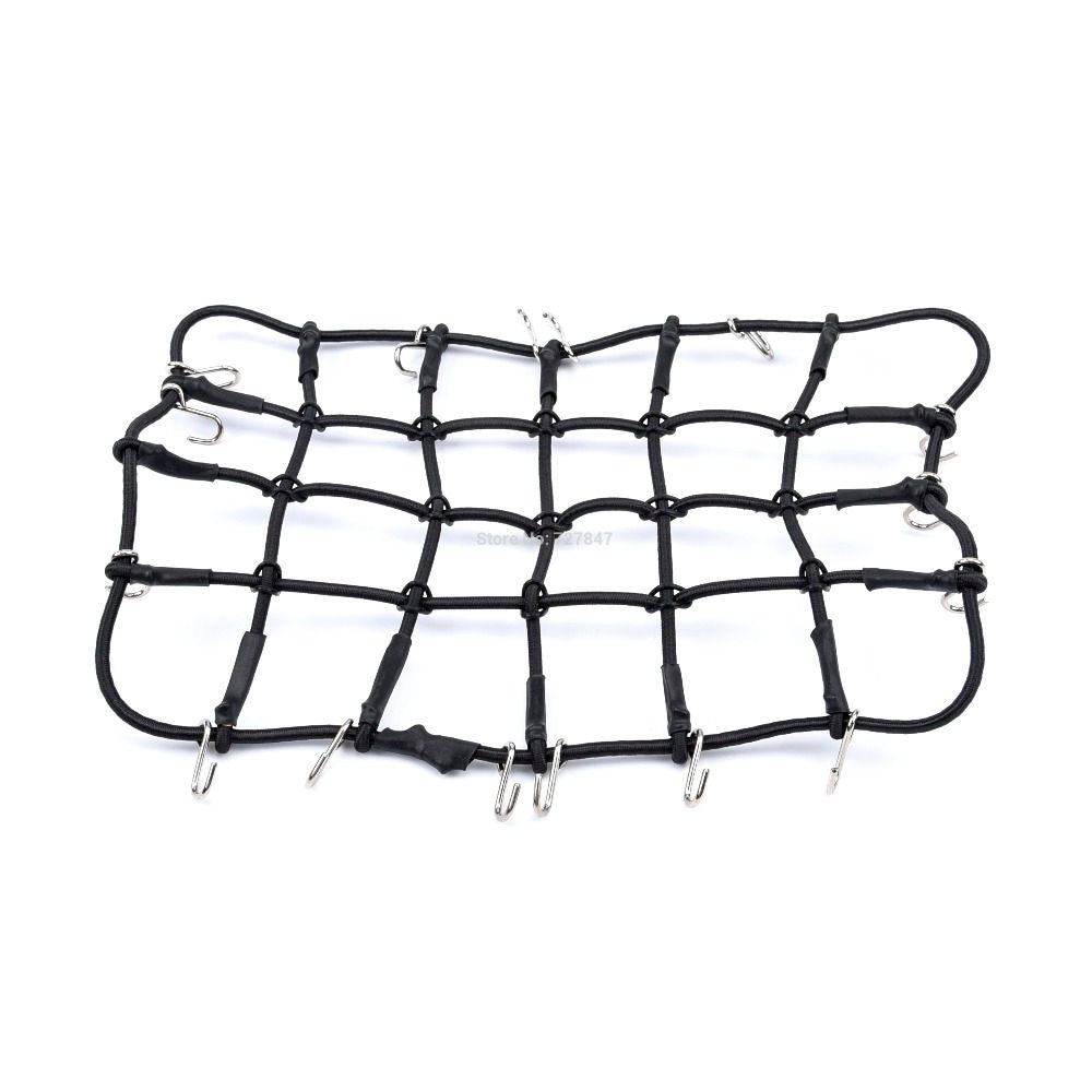 RC Hop Ups Scale Decorative Luggage Net For 1/10 Crawler (200x130mm) (Black)