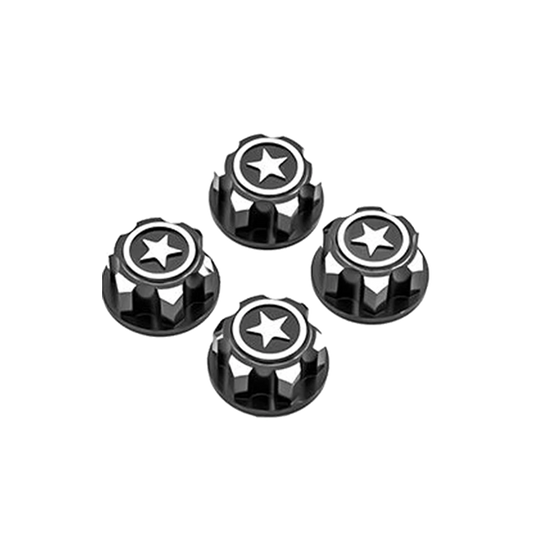 RC Hop Ups CNC Aluminum Serrated 17mm Hex Wheel Nuts (4)