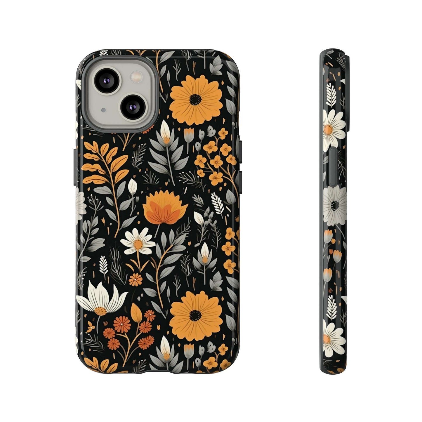 BOHO Flower Phone Case iPhone 12-15 Pro Max, Google Pixel 5-7 Pro, Samsung S20-23