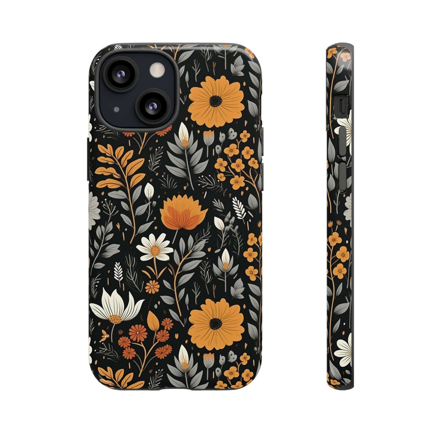 BOHO Flower Phone Case iPhone 12-15 Pro Max, Google Pixel 5-7 Pro, Samsung S20-23