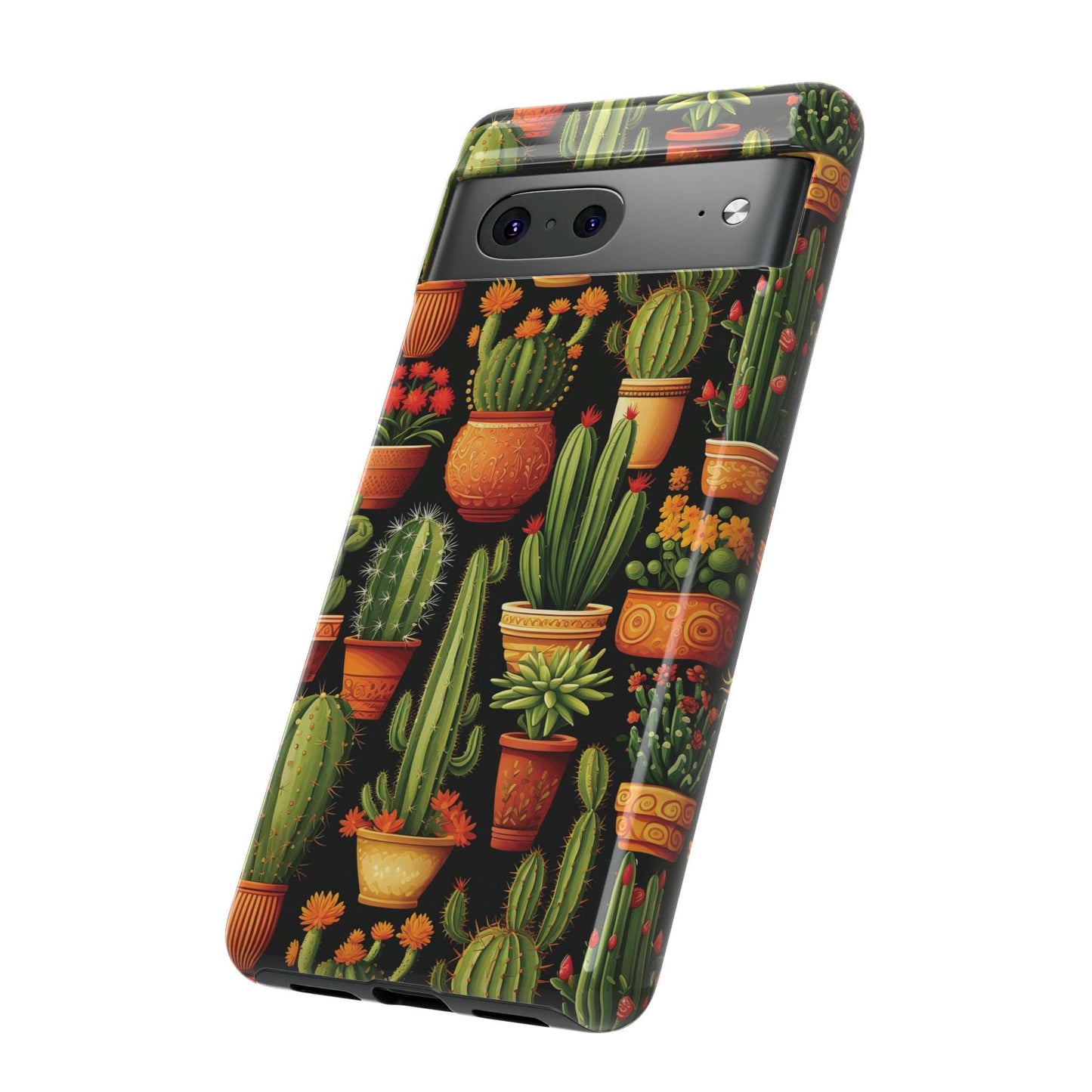 Cactus Phone Case iPhone 12-15 Pro Max, Google Pixel 5-7 Pro, Samsung S20-23