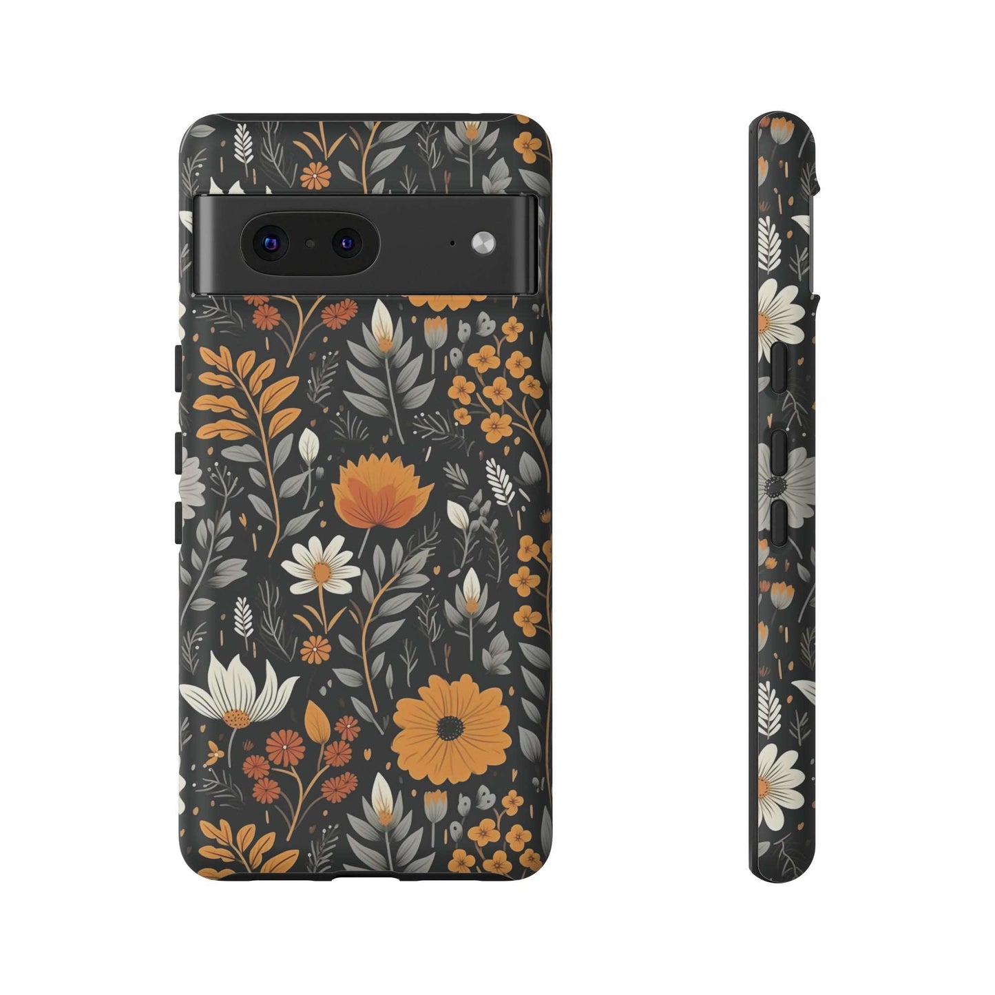 BOHO Flower Phone Case iPhone 12-15 Pro Max, Google Pixel 5-7 Pro, Samsung S20-23