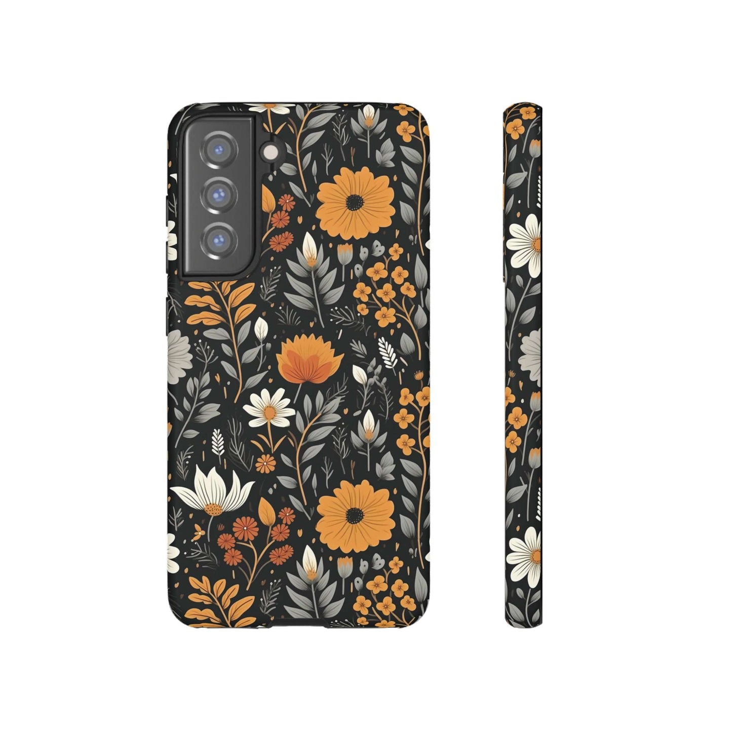 BOHO Flower Phone Case iPhone 12-15 Pro Max, Google Pixel 5-7 Pro, Samsung S20-23