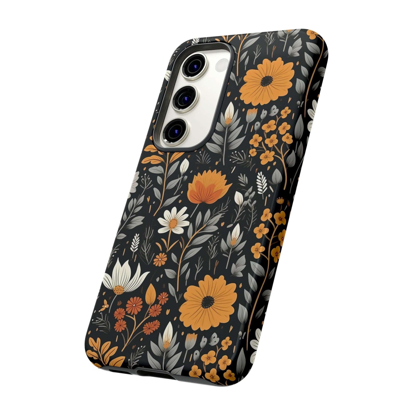 BOHO Flower Phone Case iPhone 12-15 Pro Max, Google Pixel 5-7 Pro, Samsung S20-23