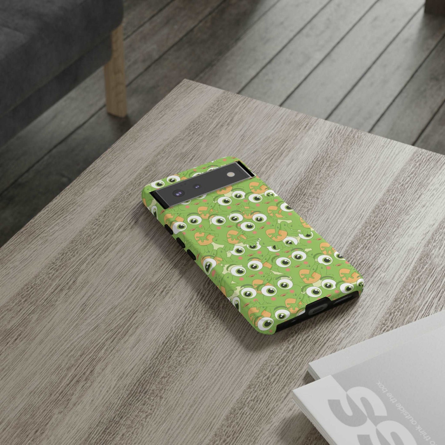 Frog Phone Case iPhone 12-15 Pro Max, Google Pixel 5-7 Pro, Samsung S20-23